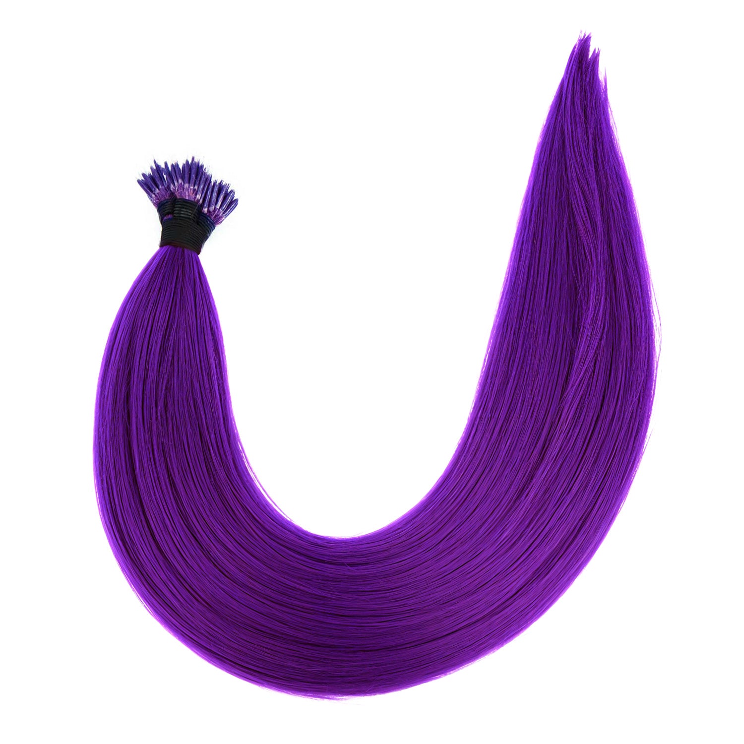 Purple Hair Extensions Real Human Hair 