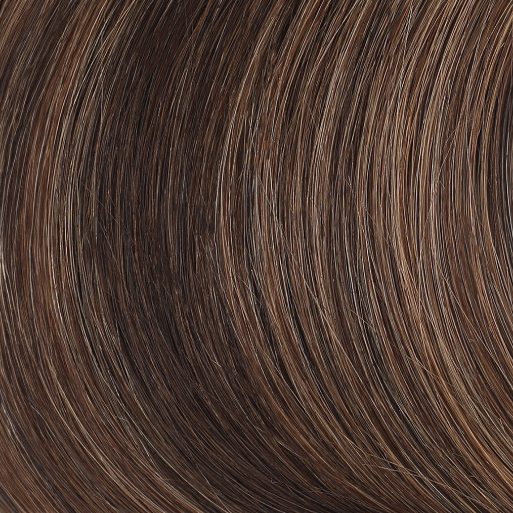 Clip In Hair Extensions 21" #2/10 Dark Brown & Caramel