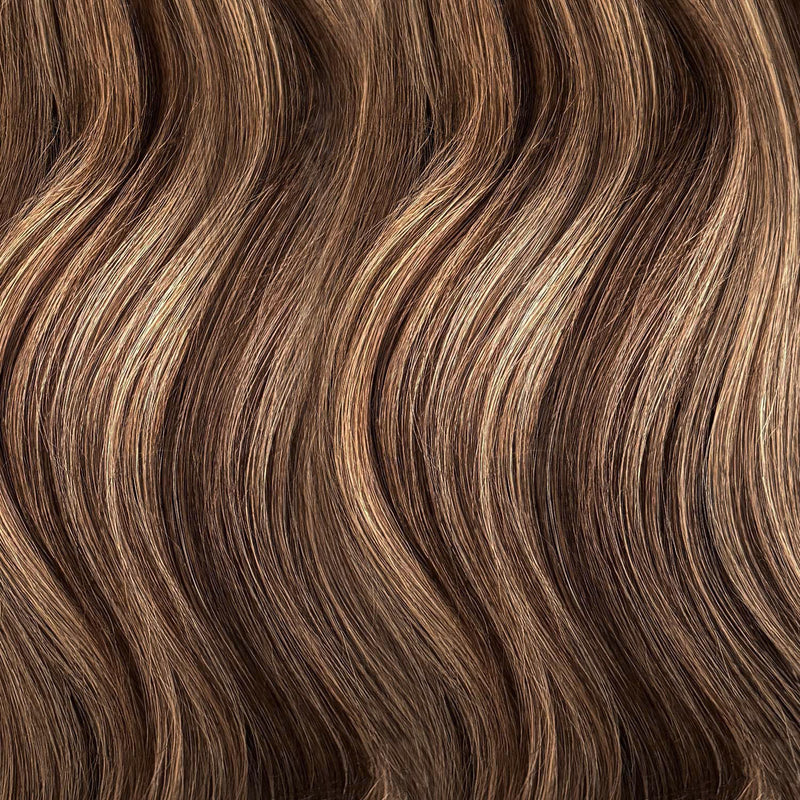 Weft Hair Extensions 25" #4/27 Chestnut Brown Bronzed Blonde SALE 70 Grams