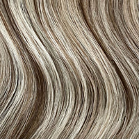 Tape Hair Extensions 23" #8/60 Ash Brown Platinum Mix