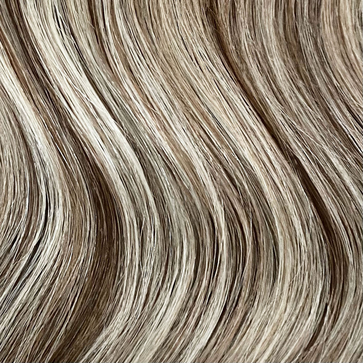 Weft Hair Extensions 25" #8/60 Ash Brown and Platinum Blonde Mix