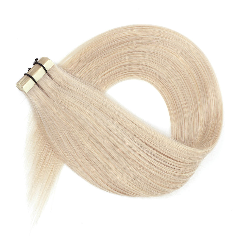 Sample Hair Extensions Colour Match #18a/60 Ash Blonde Platinum Mix