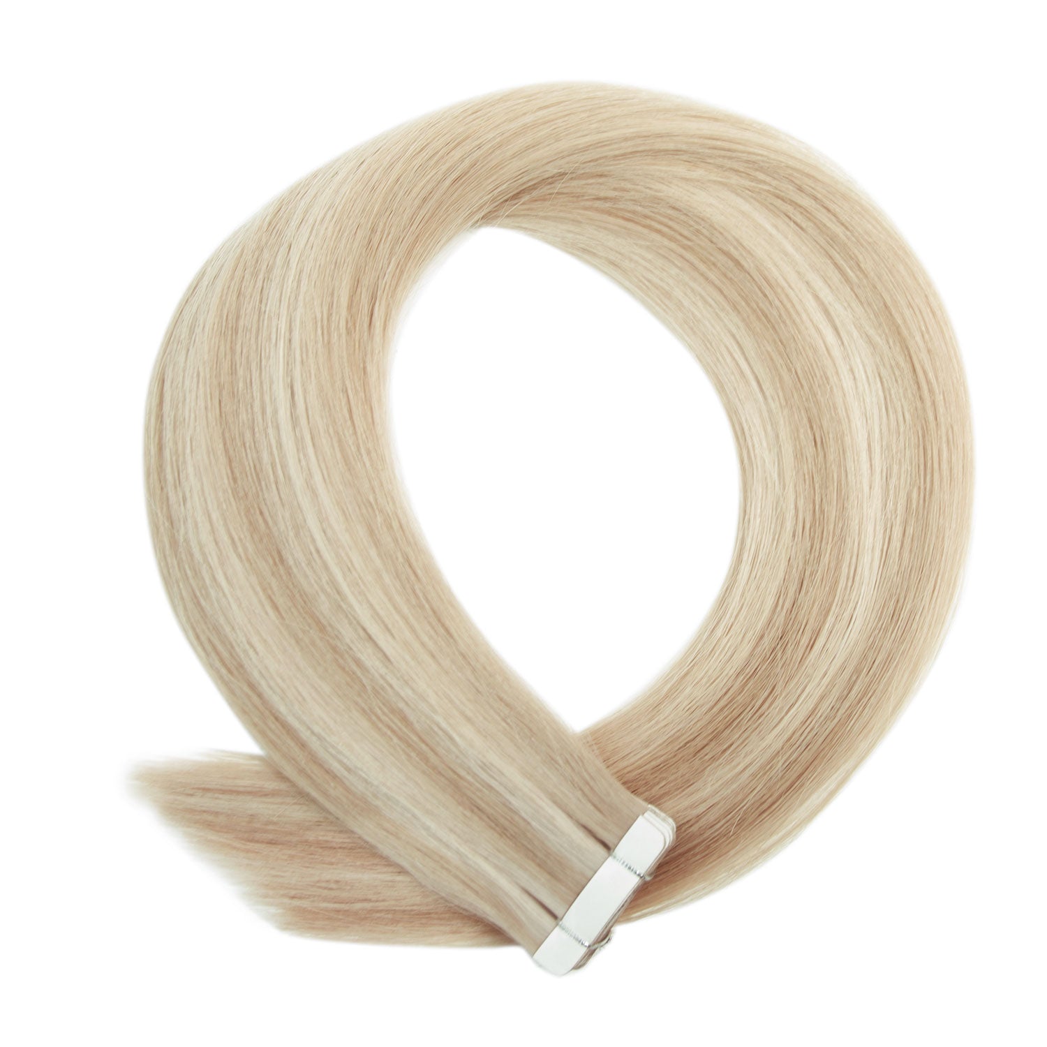 Double Drawn Tape Hair Extensions #16a/60 Ash & Platinum Blonde Virgin Russian Hair