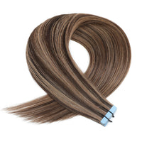 Tape Hair Extensions 21" #2/12  Dark Brown and Dirty Blonde SALE