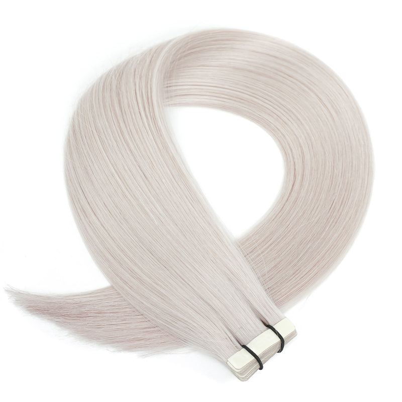 White Blonde Hair Extensions Tape