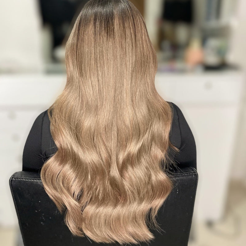 Keratin Bond Hair Extensions Mini Flat Tip #16 Natural Blonde