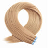 Honey Blonde Tape Hair Extensions. Tape-in Hair Extensions offer a flawless blend with your natural hair, adding length and volume. These high-quality human hair extensions ensure a seamless and natural look.