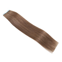 Hair Extensions Tape #6 Medium Brown 17"