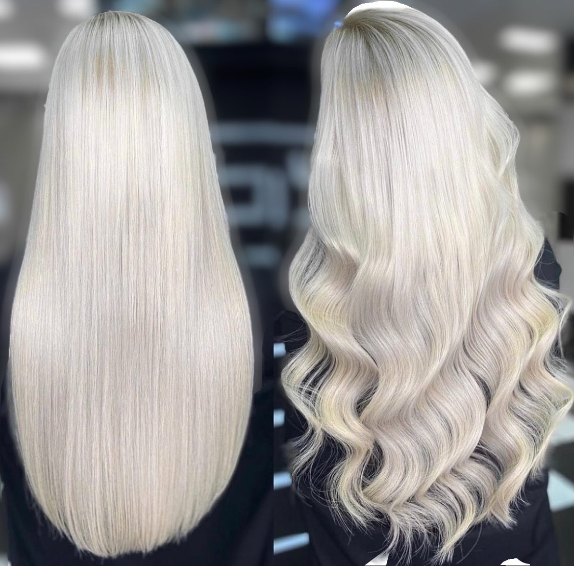 Tape Hair Extensions White Blonde