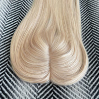 Human Hair Topper #18a Ash Blonde