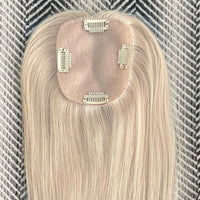 Human Hair Topper #18a Ash Blonde