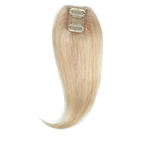 Clip In Volumiser Bangs Layers - Invisible Seamless Topper 1 Pc 12" #51 Champagne Blonde