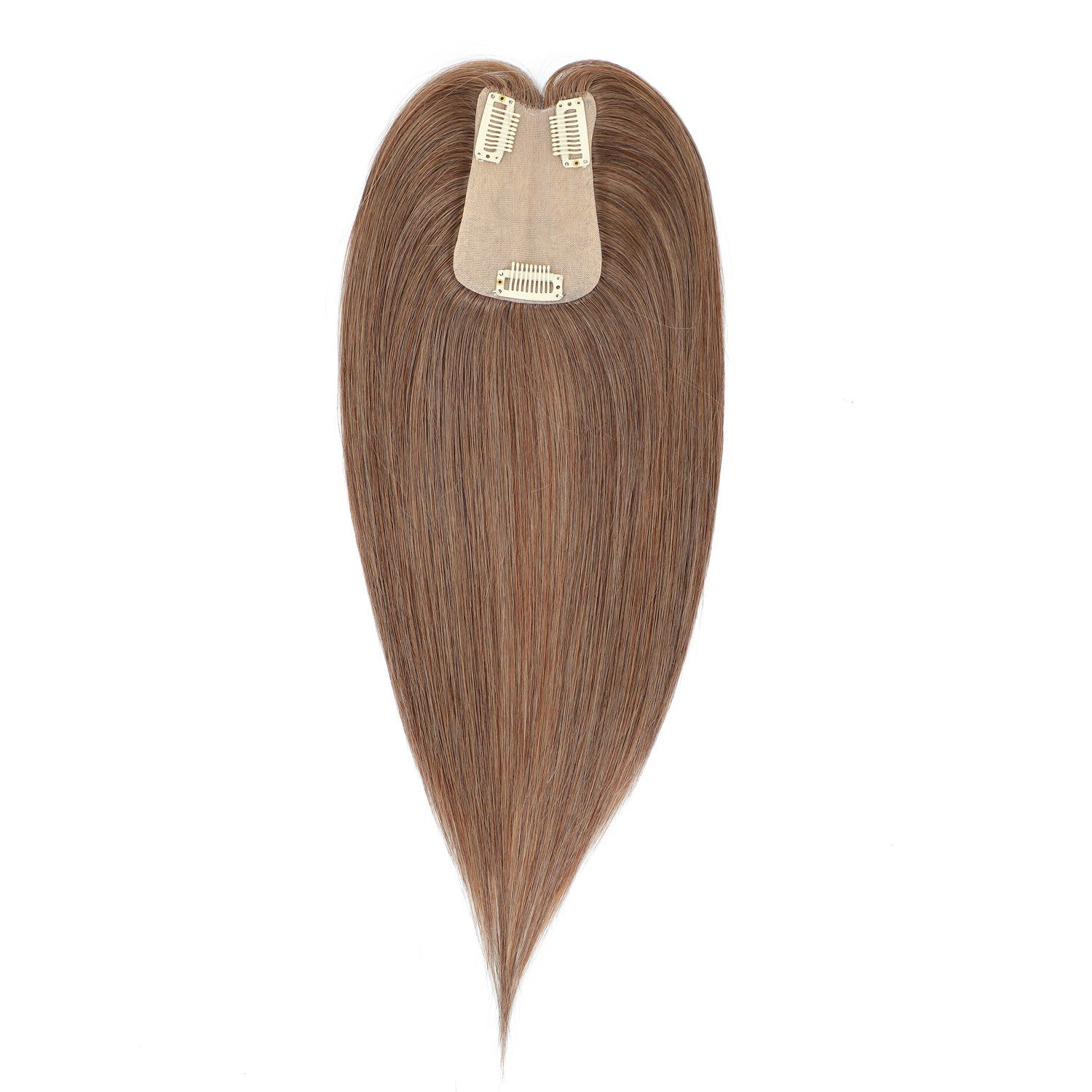 Human Hair Topper #6 Medium Brown