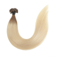 Keratin Bond Hair Extensions #R8/1001 Root Stretch Brown and Pearl Blonde
