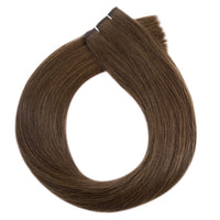 Russian Micro Weft Hair Extensions #3 Brown Double Drawn Genius