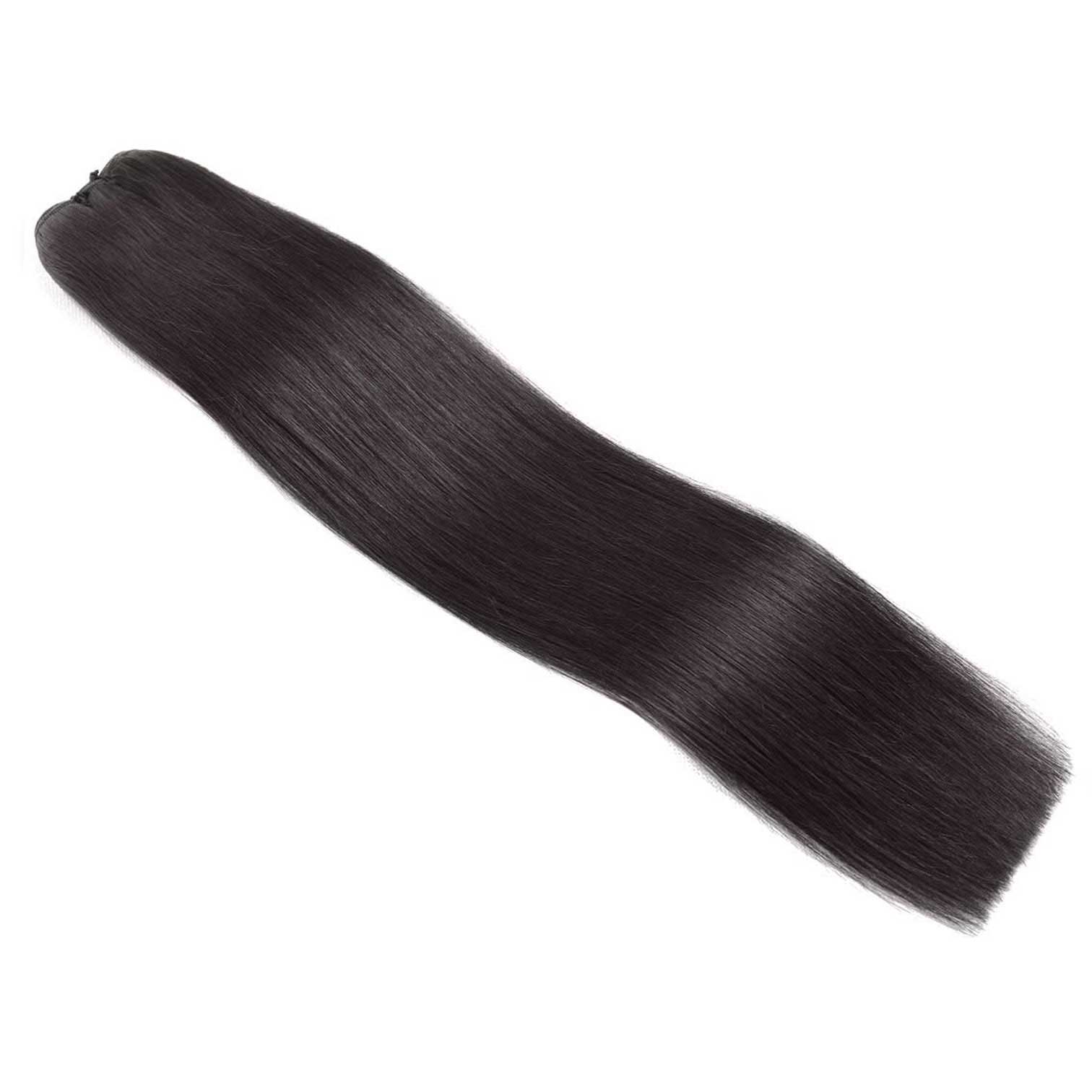 Weft Hair Extensions #1c Midnight Brown 17” 60 Grams