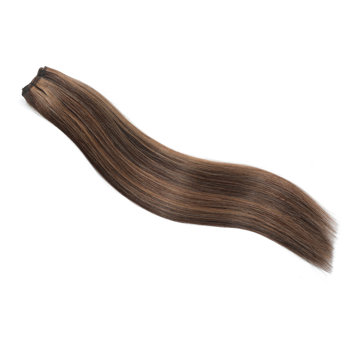 Weft Hair Extensions Caramel Brown