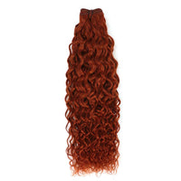 Weft Curly Hair Extensions 21" - #350 Copper