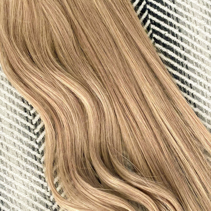 Weft Hair Extensions #16/22 Natural & Sandy Blonde Mix 21”