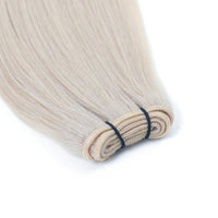Weft Hair Extensions #60a Silver White Blonde 21"