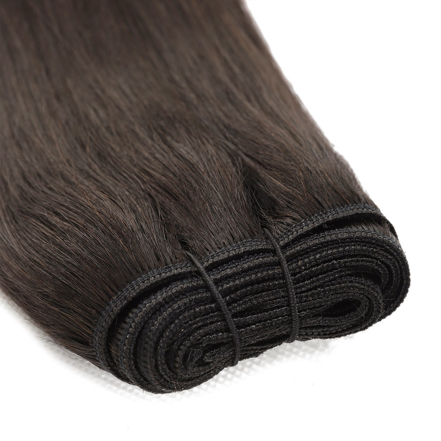 Weft Hair Extensions 25" #2c Dark Chocolate Brown