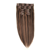 7 Piece clip in hair extensions set