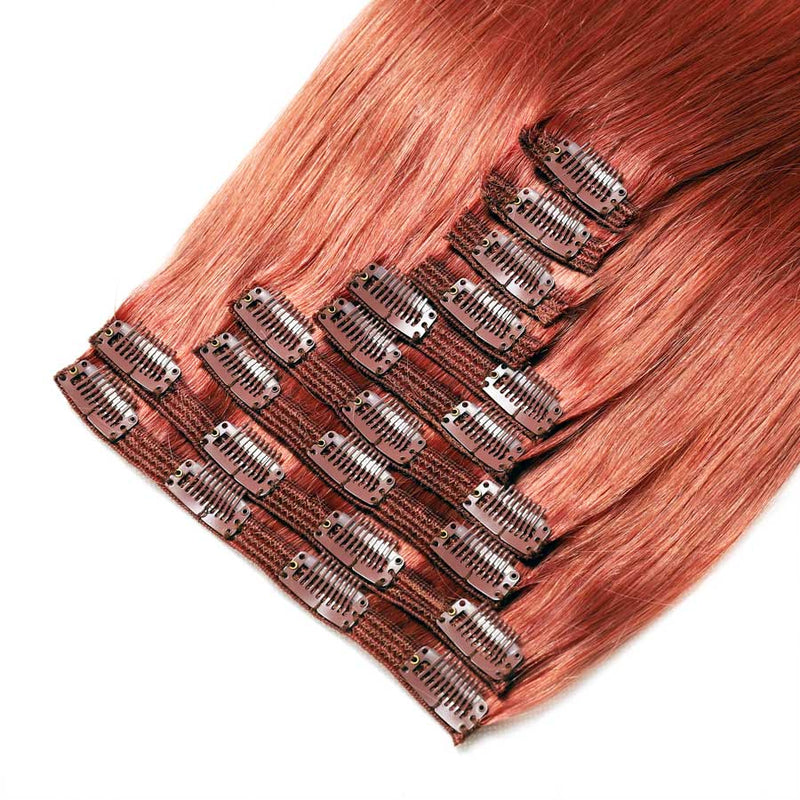Clip In Hair Extensions 24" #350 Copper