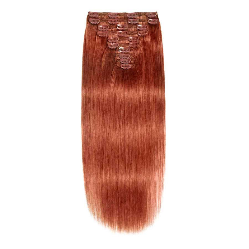 Clip In Hair Extensions 21" #350 Copper