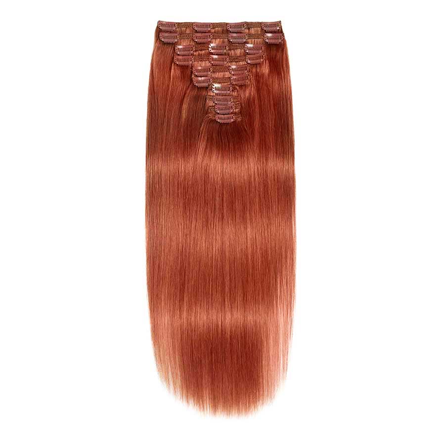 Clip In Hair Extensions 24" #350 Copper