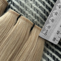 Flat Weft Hair Extensions - #17/1001 Ash Blonde Mix 22"