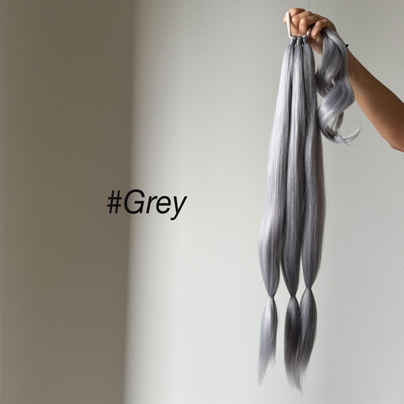 Grey Braid Hair Style