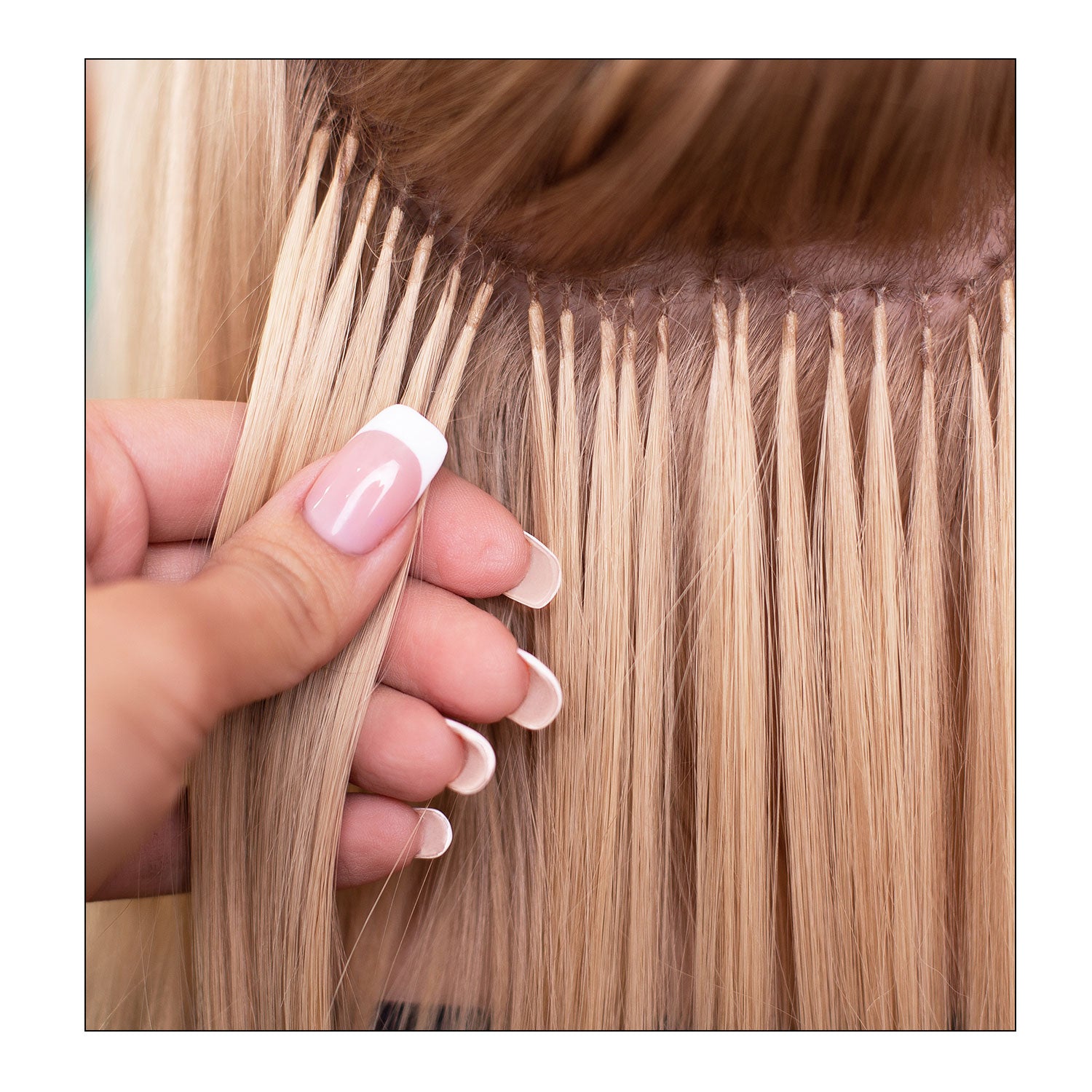 Keratin bonded on sale hair extensions