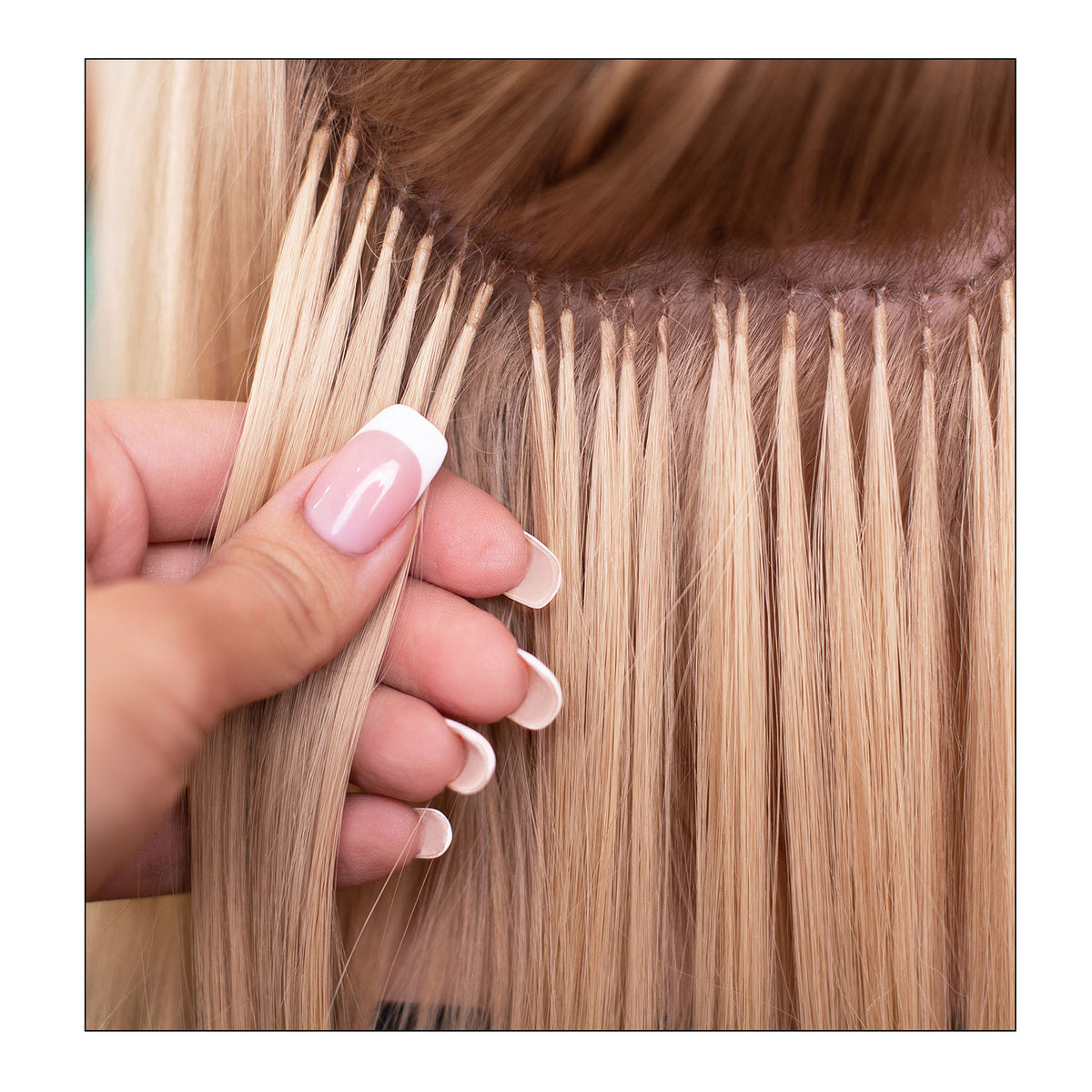 Keratin Bond Hair Extensions Placement