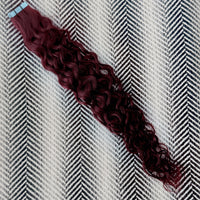 Curly Tape Hair Extensions 20" #99j Mahogany SALE 50 Grams