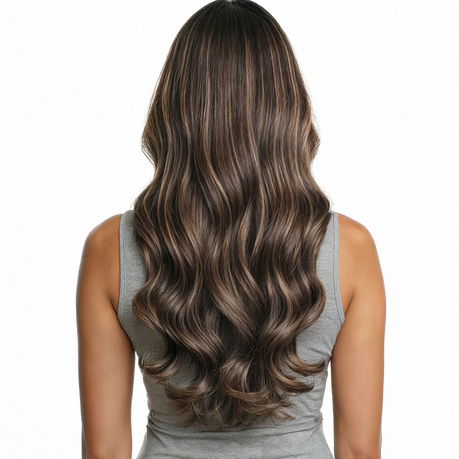 Tape Hair Extensions #2c/8a Chocolate and Ash Brown Mix