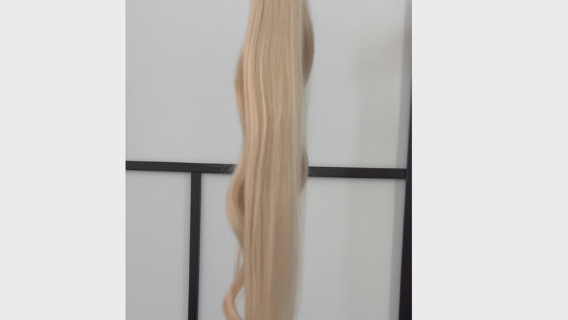 Weft Hair Extensions #1001 Pearl Blonde 17" 60 Grams