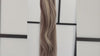 Clip In Hair Extensions 21"  # 8/60 Ash Brown and Platinum Blonde