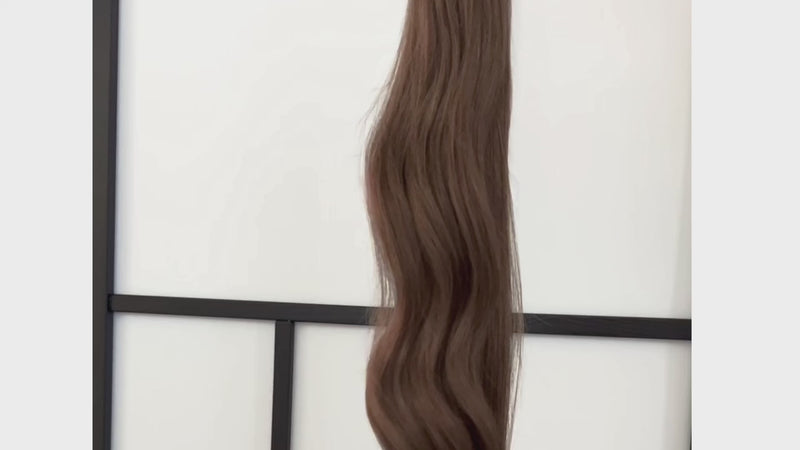 Invisible Tape Hair Extensions #8 Cinnamon Brown Skin Weft