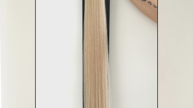 Double Drawn Tape Hair Extensions #24 Creamy Blonde Virgin Russian Hair