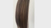 Weft Hair Extensions #2/10 Dark Brown & Caramel Mix 17” 60 Grams