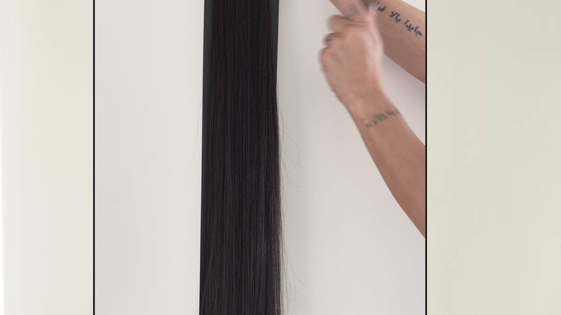 Double Drawn Genius Weft Hair Extensions #1b Natural Black Virgin