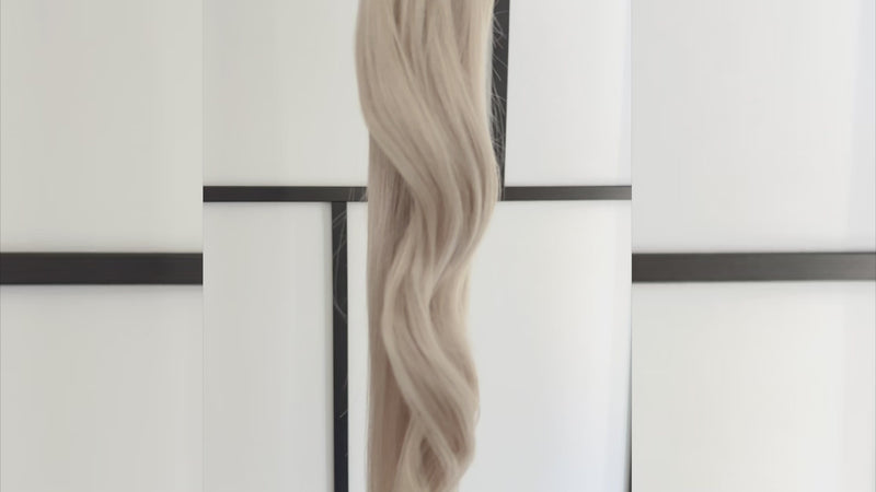 Keratin Bond Hair Extensions #60a Silver White Blonde