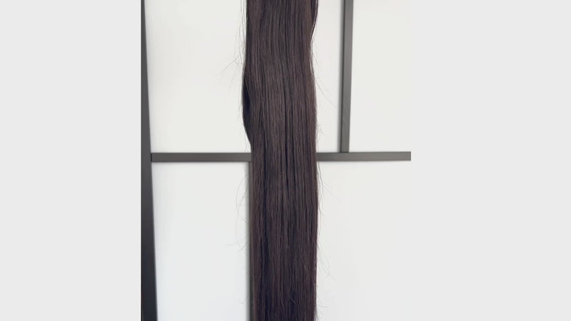 Weft Hair Extensions 25" #1c Midnight Brown