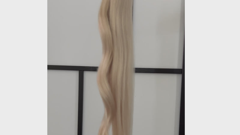 Pearl  Blonde Hair Extensions Video
