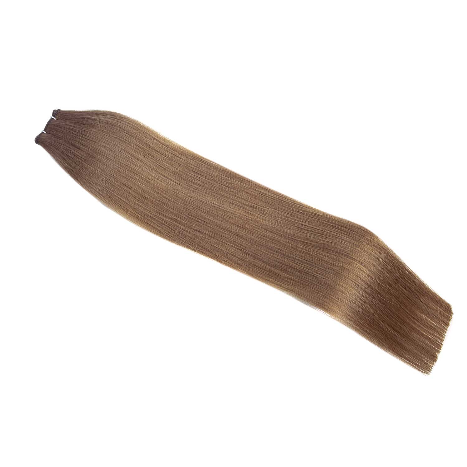 Russian Weft Hair Extensions Unprocessed Virgin Donor Hair in cool light brown