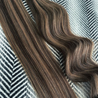 Keratin Bond Hair Extensions 25" #2/12 Dark Brown Dirty Blonde Mix SALE 50 Grams