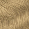 Close-up of blonde hair strands with a wavy texture, Sandy Blonde shade.