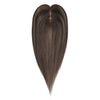 Human Hair Topper #2c/2c/8a Chocolate and Ash Brown Balayage