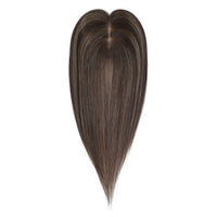 Human Hair Topper #2c/2c/8a Chocolate and Ash Brown Balayage