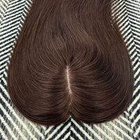 Human Hair Topper #2 Dark Brown